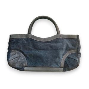 Y2K Lauren Merkin Suede + Leather Satchel